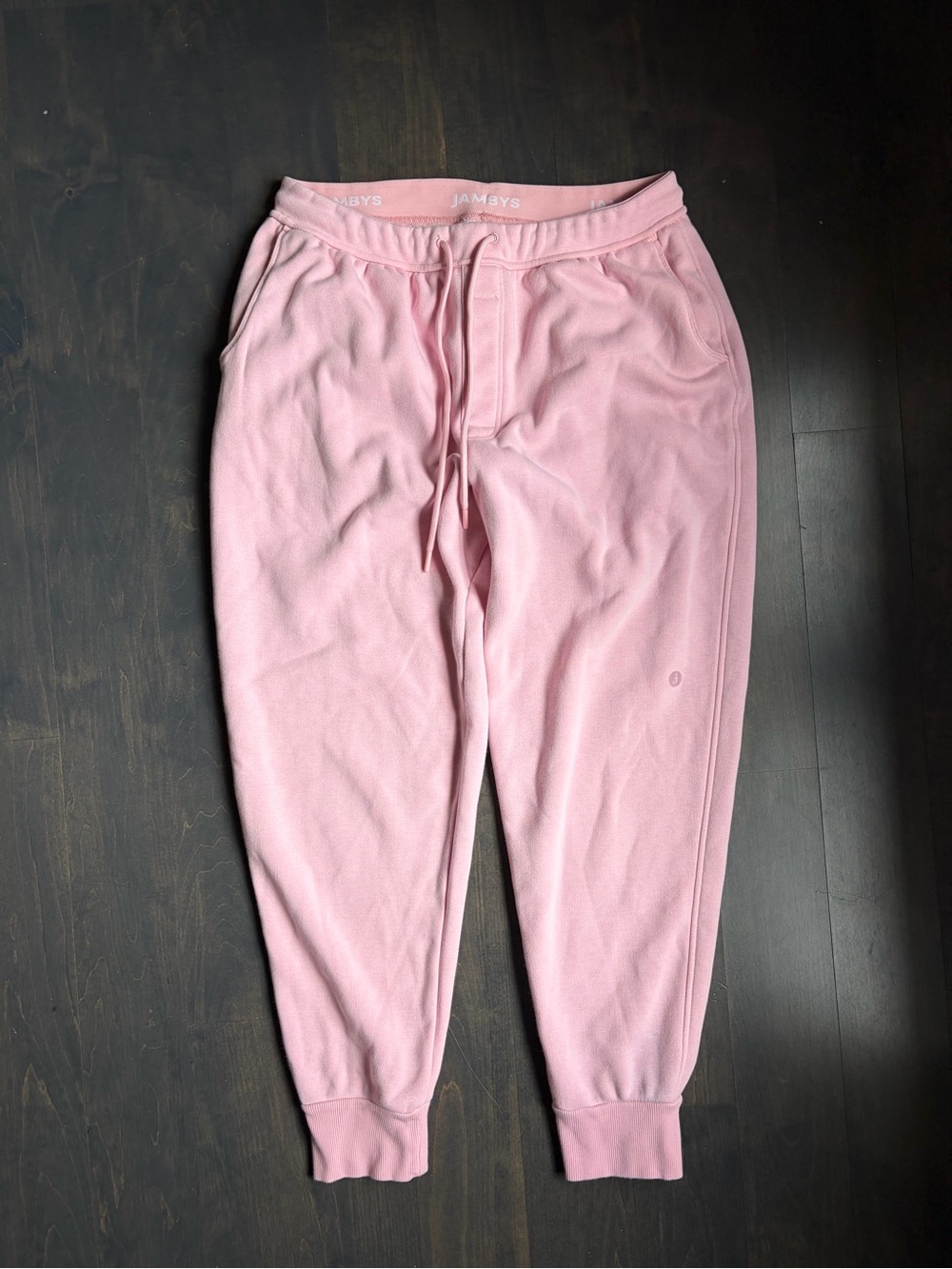 Jambys Pink Jogger Pants Soft Fleece Lounge Sweatpants Size Medium